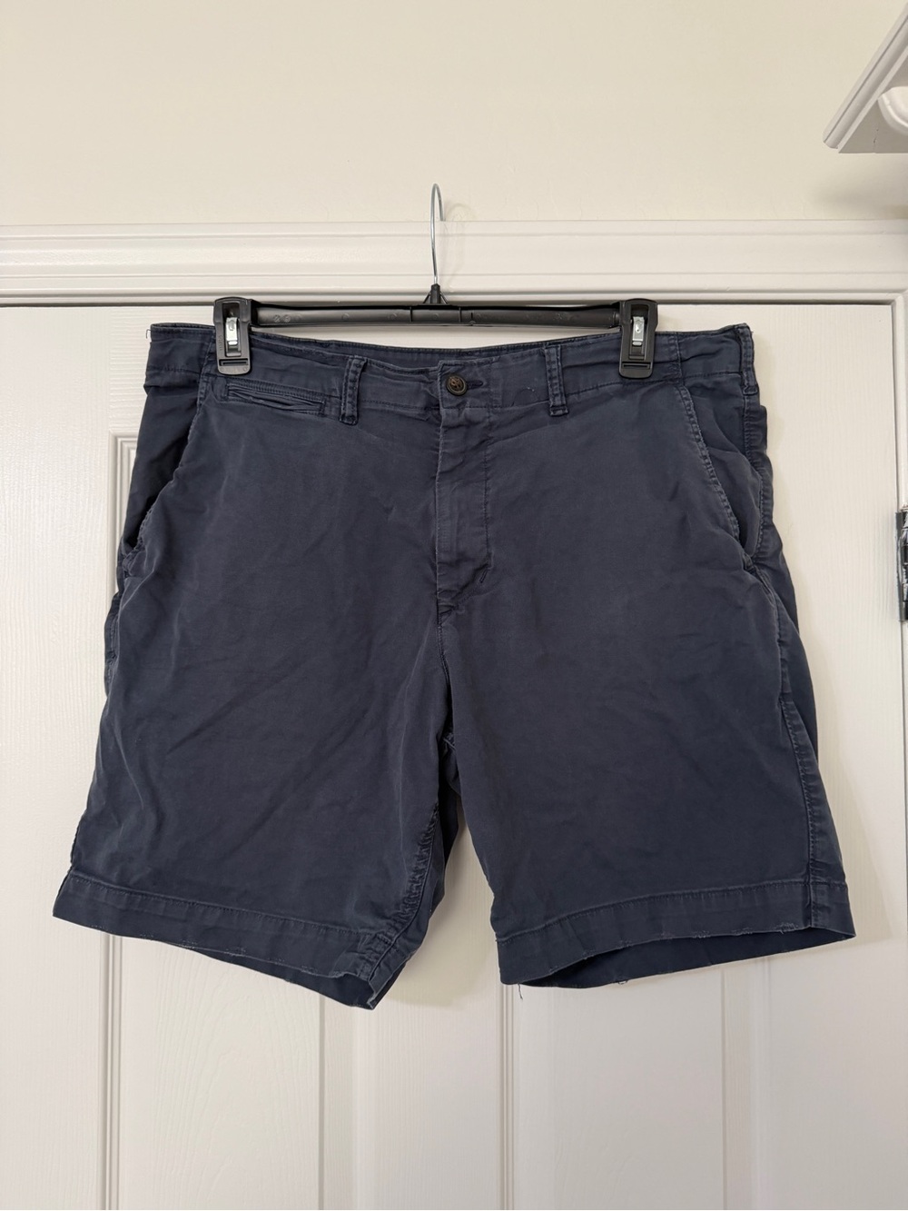 American Eagle Outfitters Dark Navy Flat Front Chino Shorts